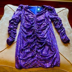 Sparkly Purple dress from Fashion Nova
